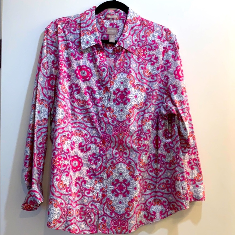 Chico’s Pink Printed Blouse